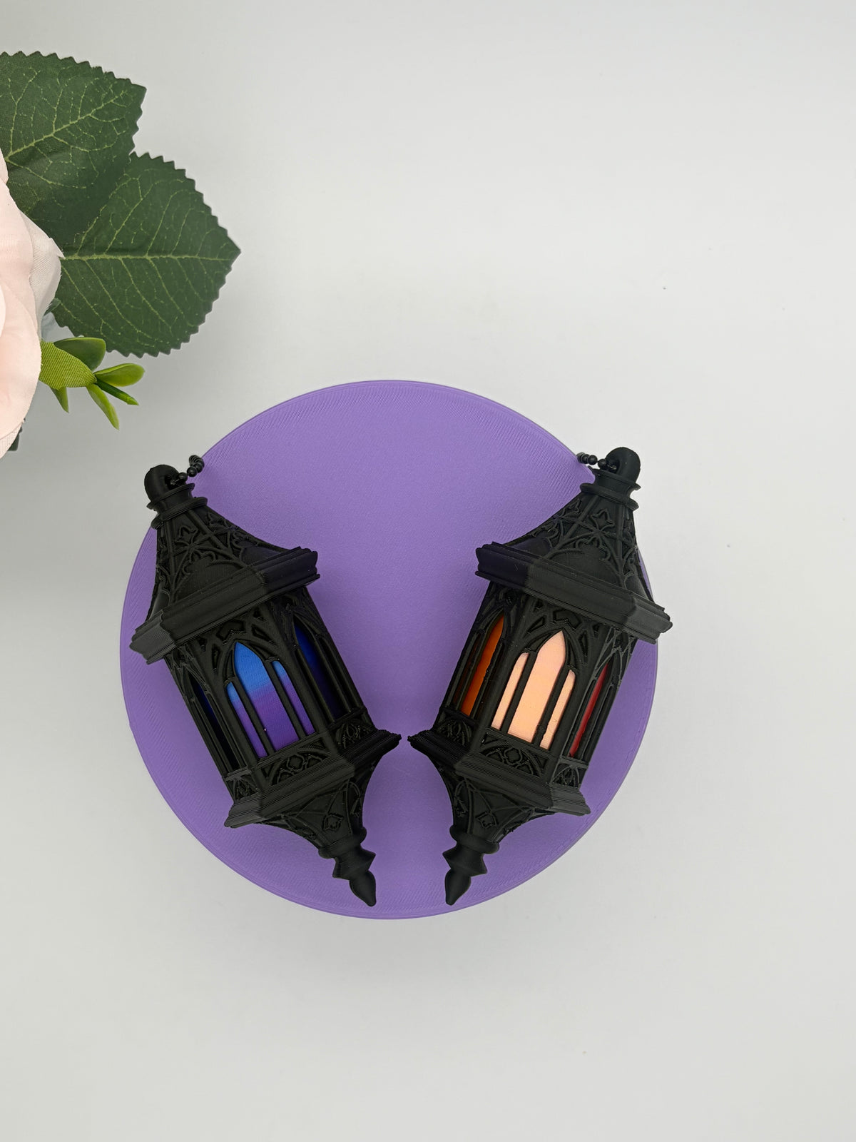Gothic Stained Glass Lantern Clicker
