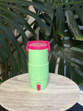 Retro Cooler Can Koozie 12oz Slim Checkered Lid