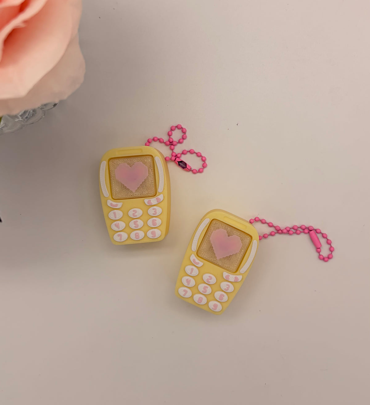 Retro Cellphone Clicker Keychain