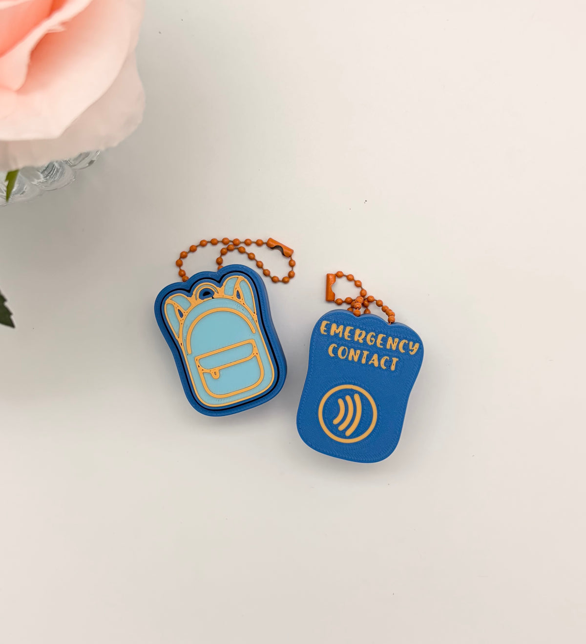NFC Emergency Contact Backpack Tag