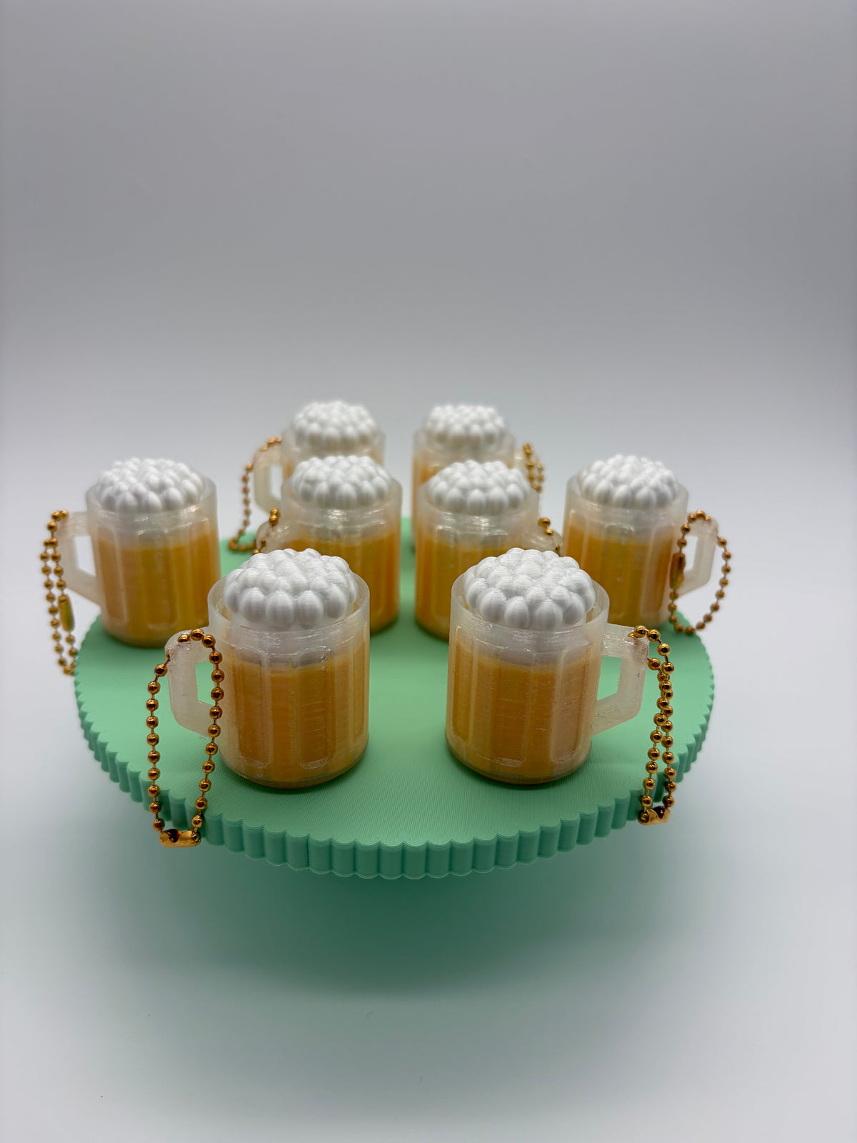 Mini Beer Mug Clicker Keychain