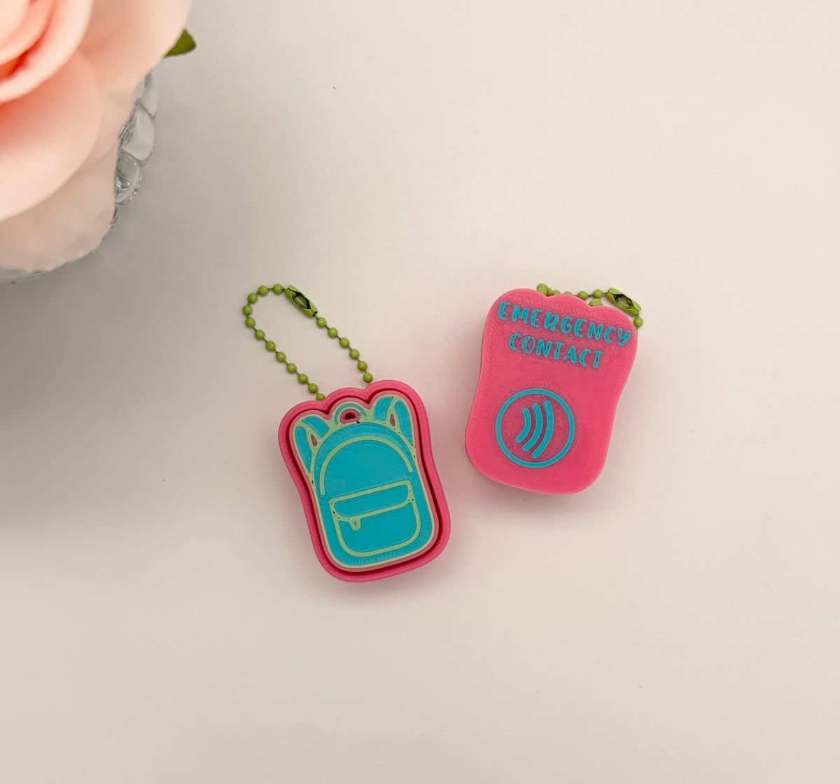 NFC Emergency Contact Backpack Tag