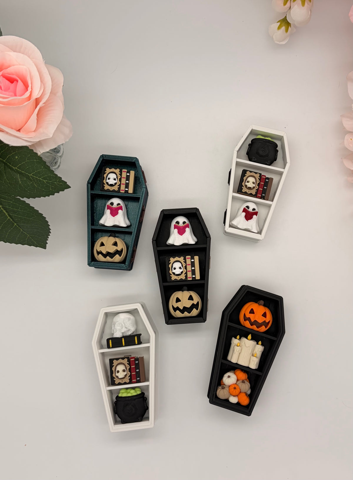 Coffin Bookshelf Clicker Fidget