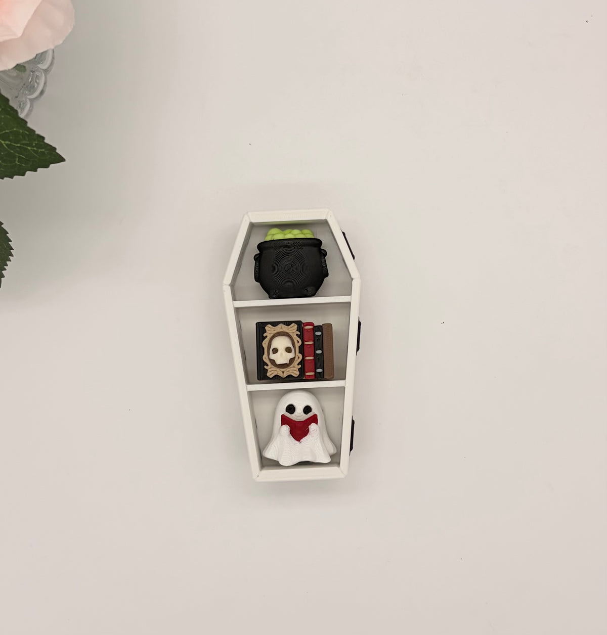 Coffin Bookshelf Clicker Fidget
