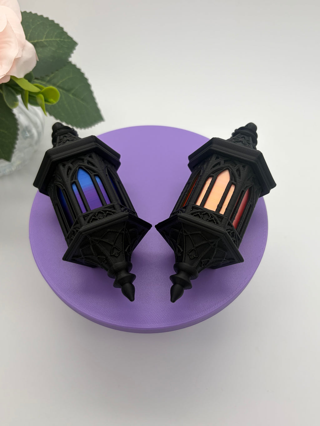 Gothic Stained Glass Lantern Clicker