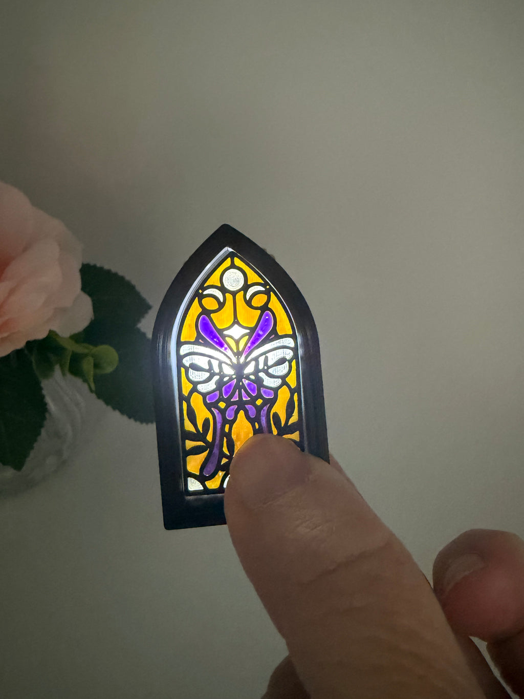 Light-up Stained Glass Window Clicker