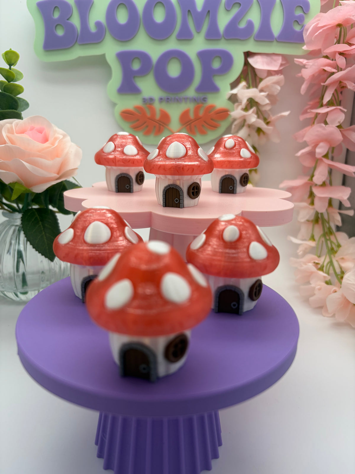 Mushroom House Light-Up Clicker Fidget