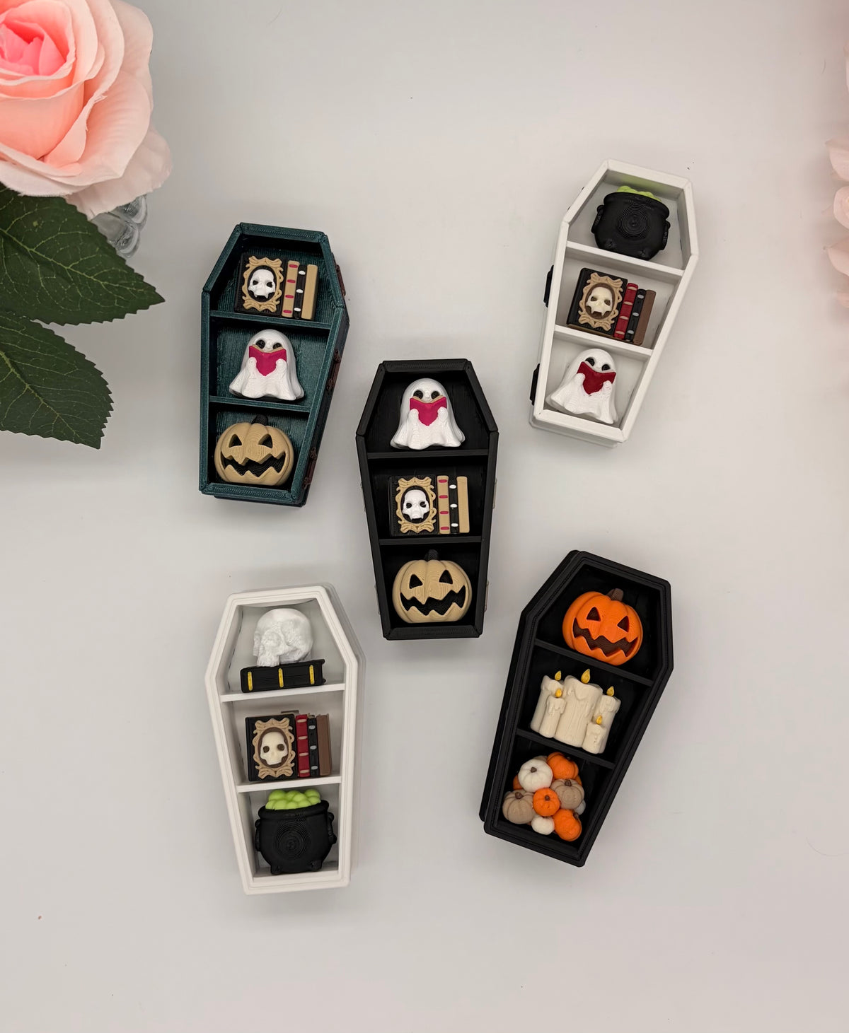 Coffin Bookshelf Clicker Fidget