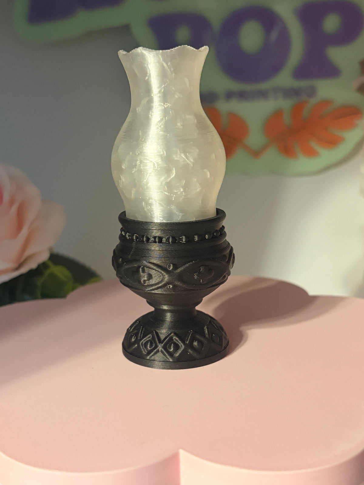 Vintage Oil Lamp Light-Up Clicker