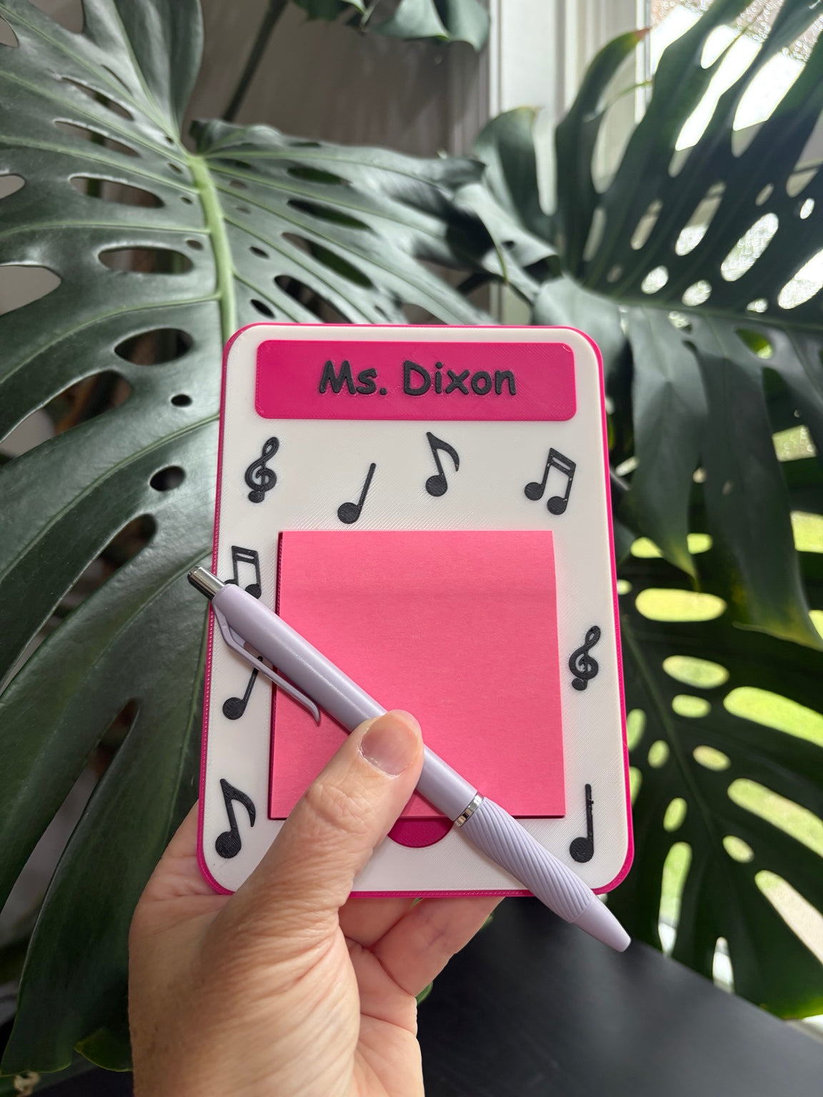 Sticky Note Holder Music Notes