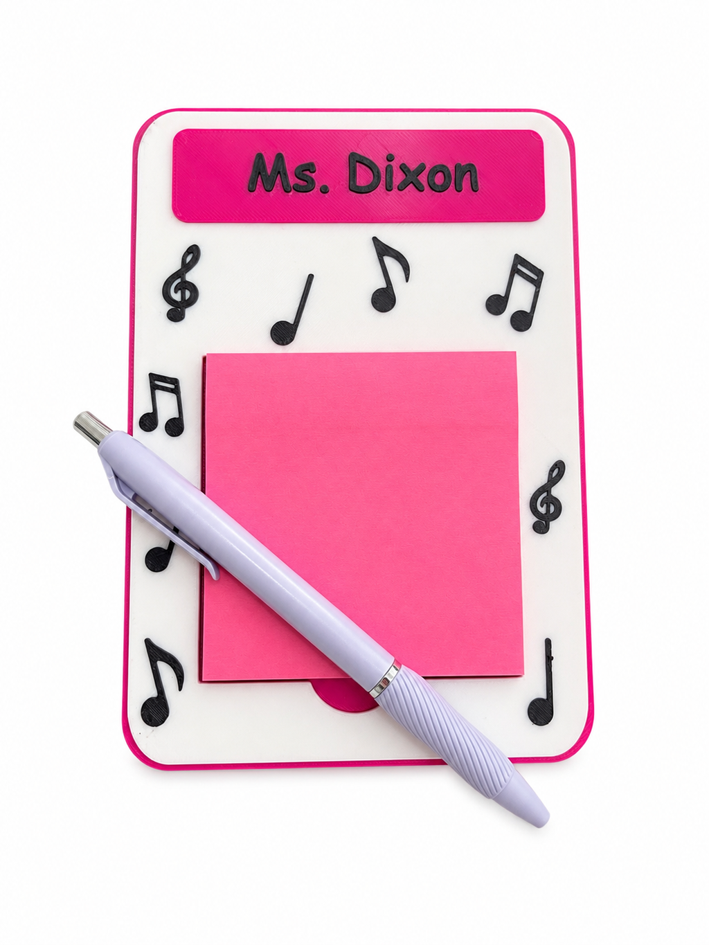 Sticky Note Holder Music Notes