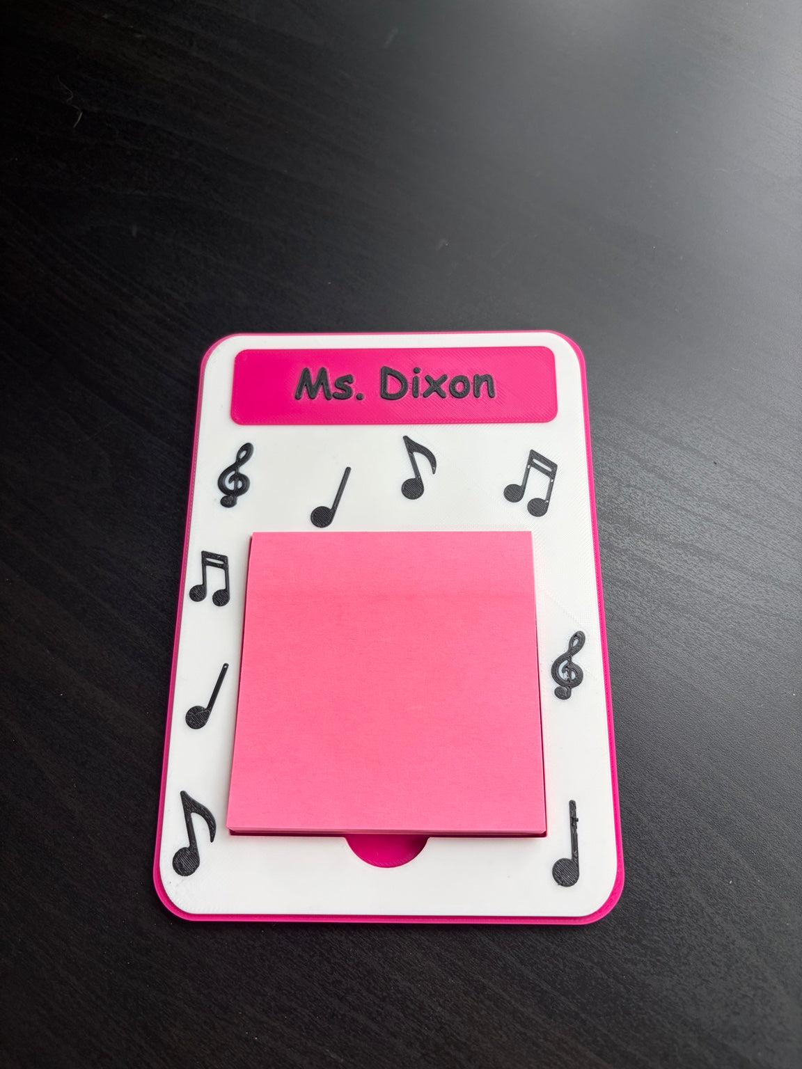 Sticky Note Holder Music Notes