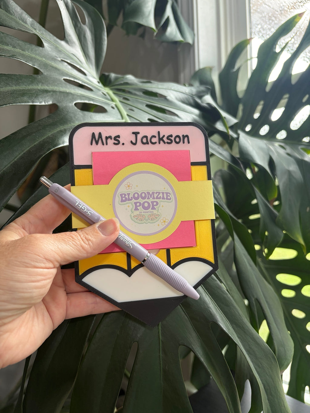 Sticky Note Holder Pencil