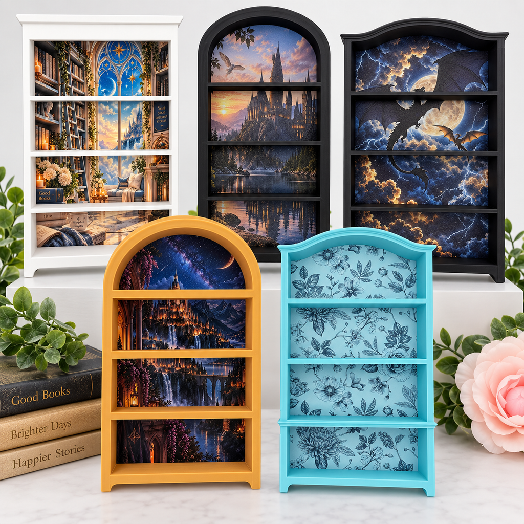Mini Bookshelf with Design
