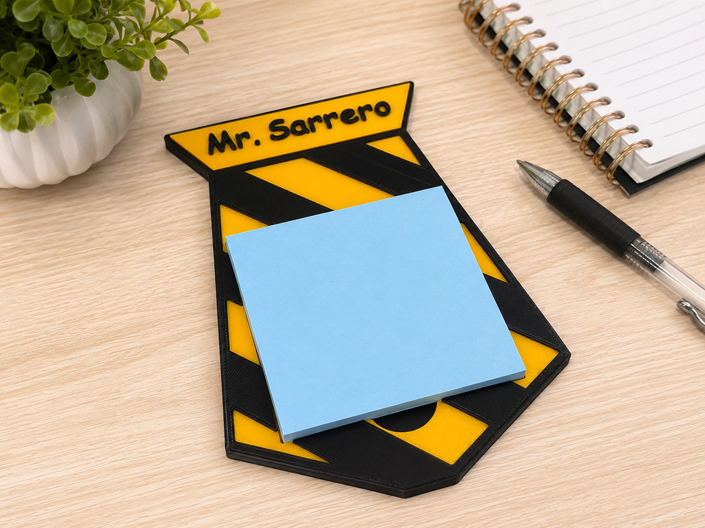 Sticky Note Holder Tie