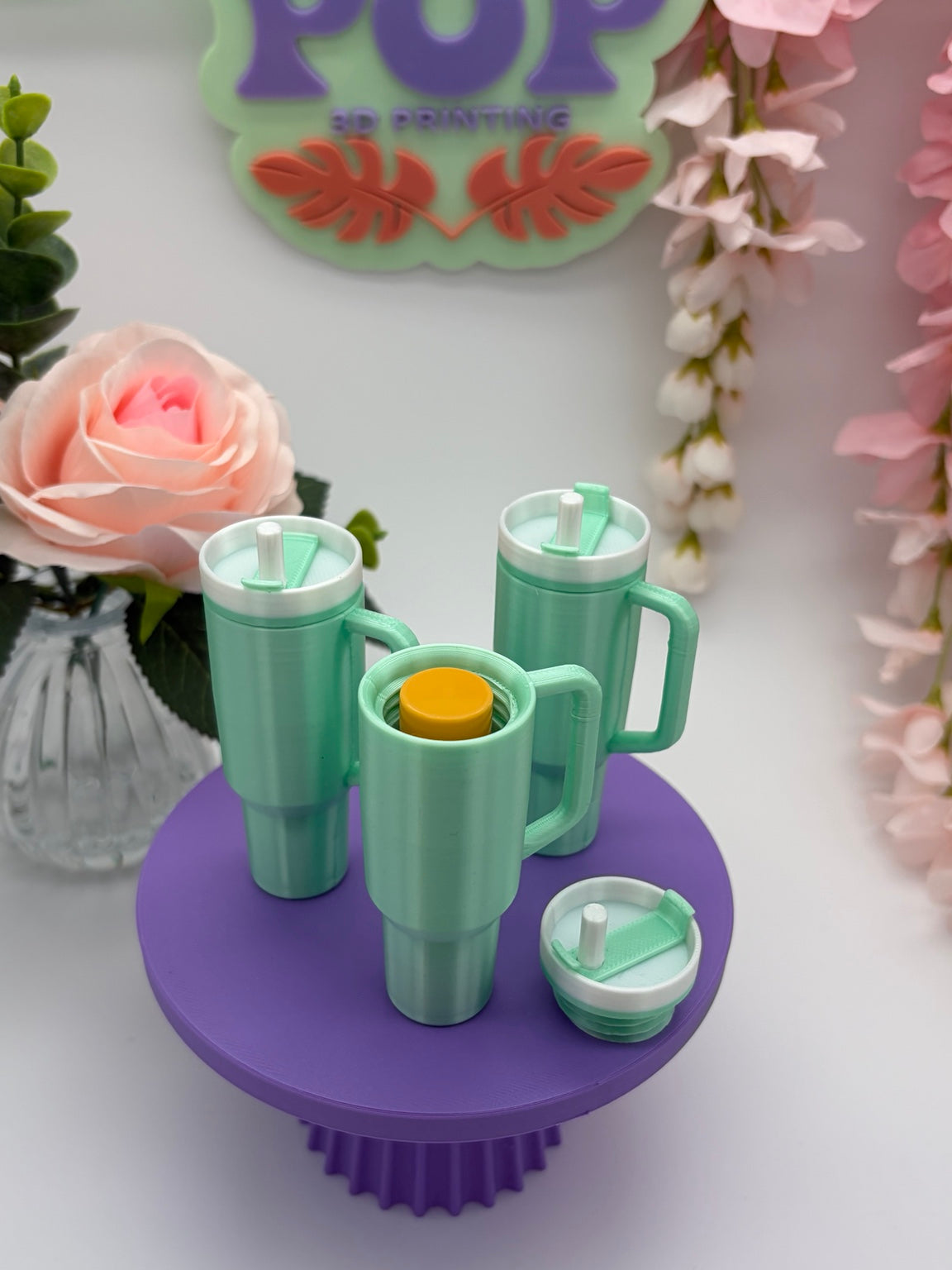 Keychain Tumbler Lip Balm Holder