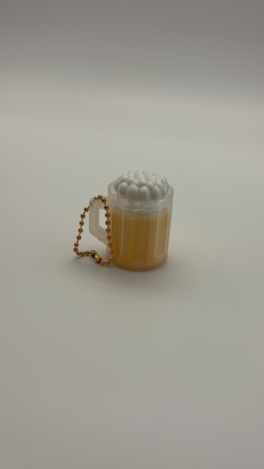 Mini Beer Mug Clicker Keychain
