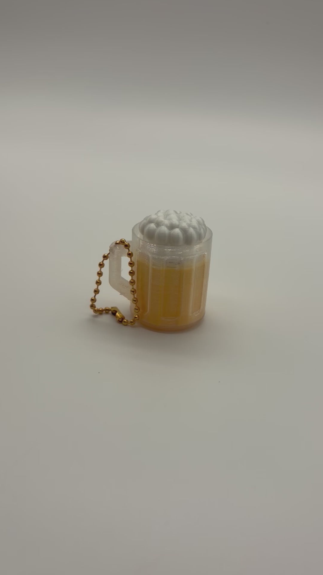 Mini Beer Mug Clicker Keychain